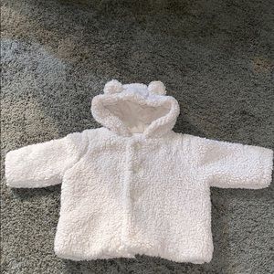 Baby Gap beige Sherpa coat 3-6m